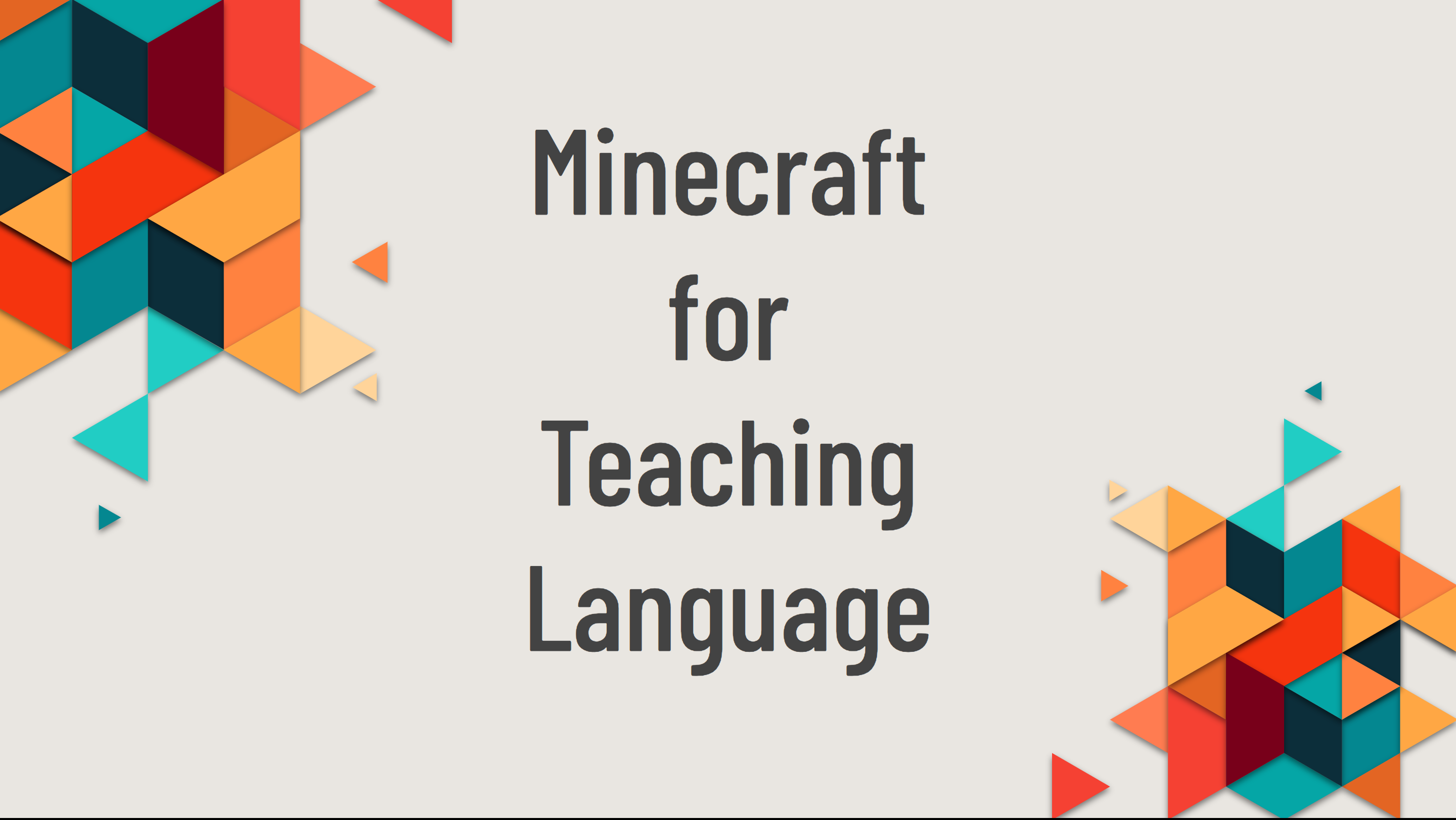 Minecraft language education